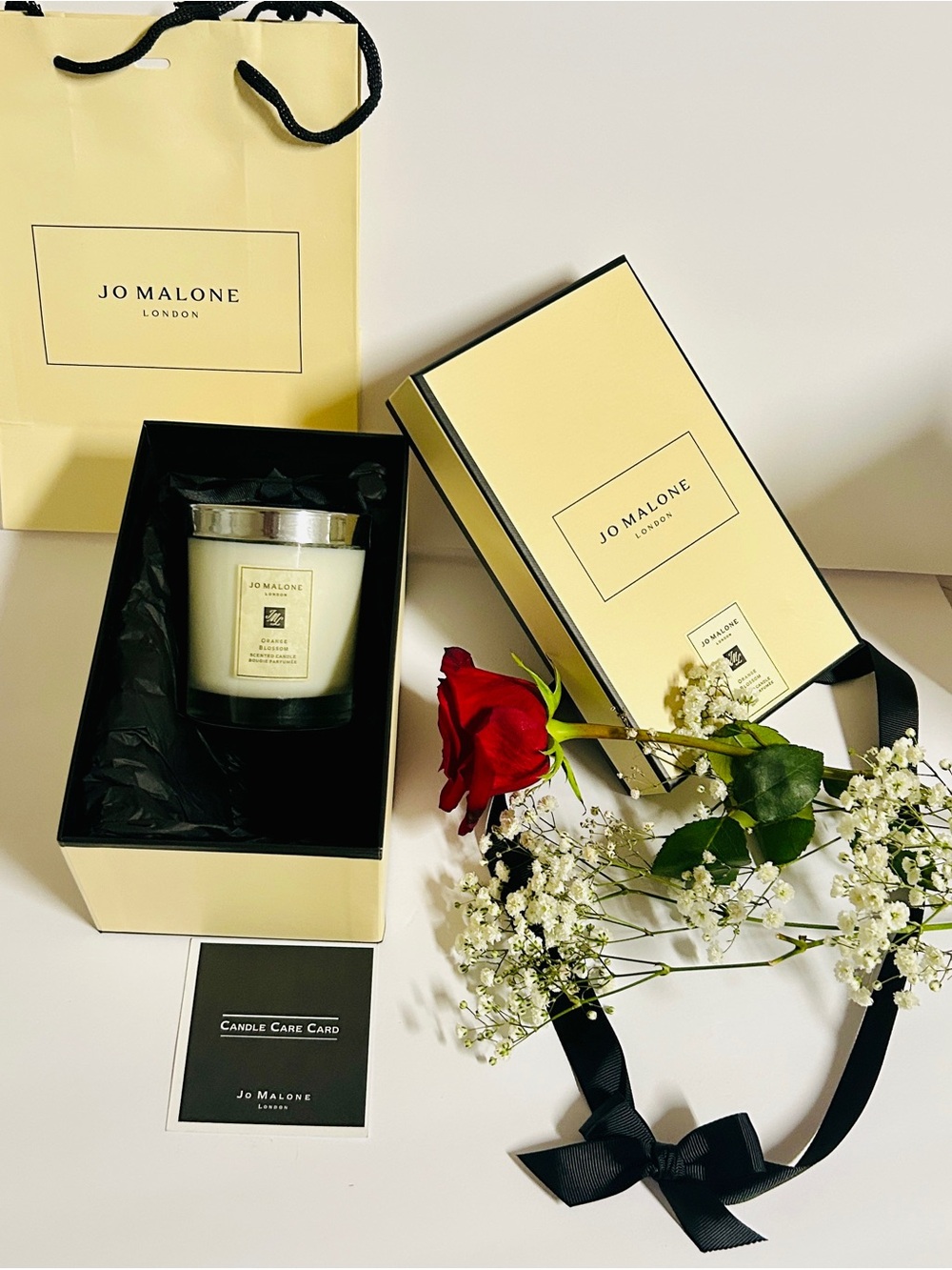Jo Malone Orange Blossoms Candle 7 oz with gift box.